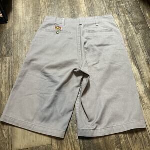 VTG Ben Davis Work Shorts Men 32 Grey Utility Carpenter Canvas Workwear Y2K